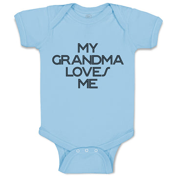 Baby Clothes My Grandma Loves Me Baby Bodysuits Boy & Girl Cotton