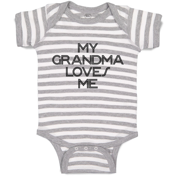 Baby Clothes My Grandma Loves Me Baby Bodysuits Boy & Girl Cotton