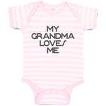 Baby Clothes My Grandma Loves Me Baby Bodysuits Boy & Girl Cotton