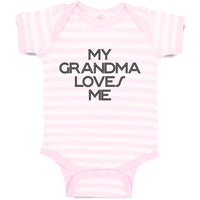 Baby Clothes My Grandma Loves Me Baby Bodysuits Boy & Girl Cotton