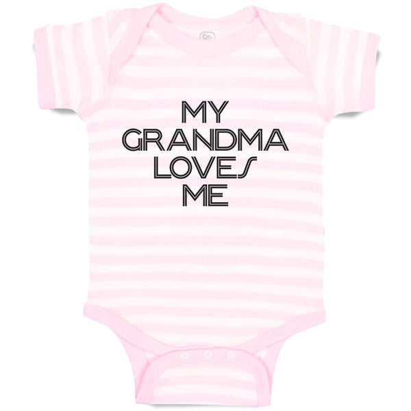 Baby Clothes My Grandma Loves Me Baby Bodysuits Boy & Girl Cotton