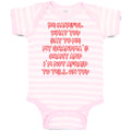 Baby Clothes Careful Say Me My Grandma's Crazy I'M Afraid Tell You. Cotton