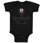 Baby Clothes Grandma's Lil Man Baby Bodysuits Boy & Girl Newborn Clothes Cotton