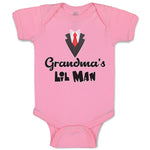 Baby Clothes Grandma's Lil Man Baby Bodysuits Boy & Girl Newborn Clothes Cotton