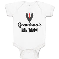 Baby Clothes Grandma's Lil Man Baby Bodysuits Boy & Girl Newborn Clothes Cotton