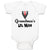 Baby Clothes Grandma's Lil Man Baby Bodysuits Boy & Girl Newborn Clothes Cotton