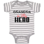 Baby Clothes Grandpa Is My Hero Baby Bodysuits Boy & Girl Newborn Clothes Cotton