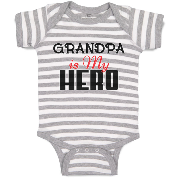 Baby Clothes Grandpa Is My Hero Baby Bodysuits Boy & Girl Newborn Clothes Cotton