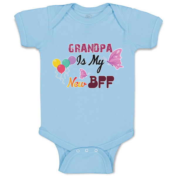 Baby Clothes Grandpa Is My New Bff Baby Bodysuits Boy & Girl Cotton