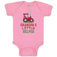 Baby Clothes Grandpa's Little Helper Baby Bodysuits Boy & Girl Cotton