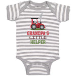 Baby Clothes Grandpa's Little Helper Baby Bodysuits Boy & Girl Cotton