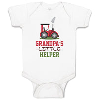 Baby Clothes Grandpa's Little Helper Baby Bodysuits Boy & Girl Cotton