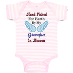 Baby Clothes Hand Picked for Earth by My Grandpa in Heaven Baby Bodysuits Cotton