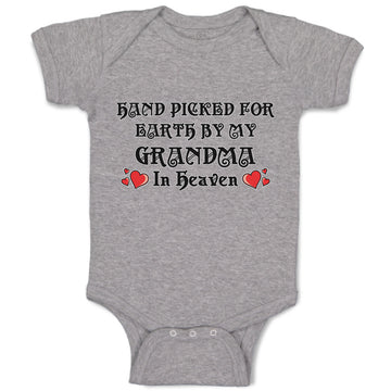 Baby Clothes Hand Picked for Earth by My Grandma in Heaven Baby Bodysuits Cotton