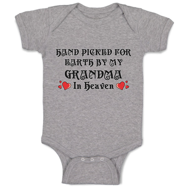Baby Clothes Hand Picked for Earth by My Grandma in Heaven Baby Bodysuits Cotton