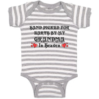Baby Clothes Hand Picked for Earth by My Grandma in Heaven Baby Bodysuits Cotton