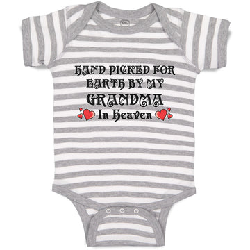 Baby Clothes Hand Picked for Earth by My Grandma in Heaven Baby Bodysuits Cotton