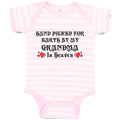Baby Clothes Hand Picked for Earth by My Grandma in Heaven Baby Bodysuits Cotton