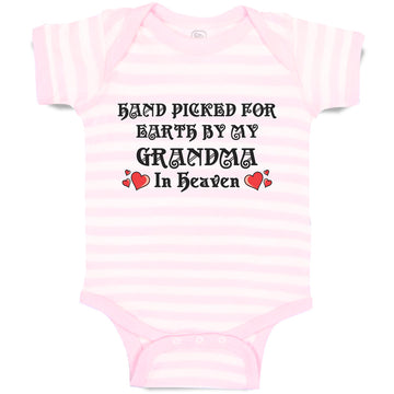 Baby Clothes Hand Picked for Earth by My Grandma in Heaven Baby Bodysuits Cotton