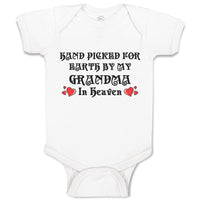 Baby Clothes Hand Picked for Earth by My Grandma in Heaven Baby Bodysuits Cotton