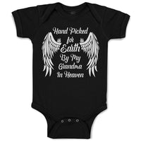 Baby Clothes Hand Picked for Earth by My Grandma in Heaven Baby Bodysuits Cotton