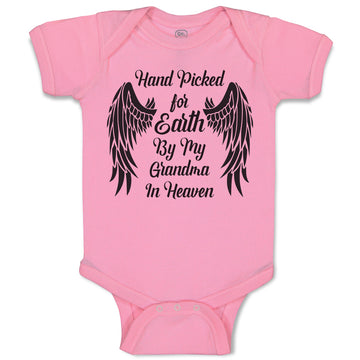 Baby Clothes Hand Picked for Earth by My Grandma in Heaven Baby Bodysuits Cotton