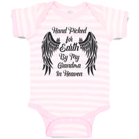 Baby Clothes Hand Picked for Earth by My Grandma in Heaven Baby Bodysuits Cotton