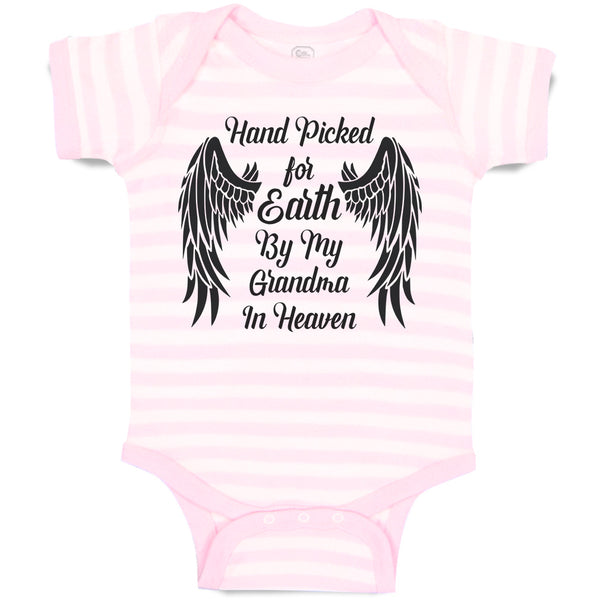 Baby Clothes Hand Picked for Earth by My Grandma in Heaven Baby Bodysuits Cotton