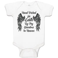 Baby Clothes Hand Picked for Earth by My Grandma in Heaven Baby Bodysuits Cotton