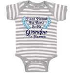Baby Clothes Hand Picked for Earth by My Grandpa in Heaven Baby Bodysuits Cotton