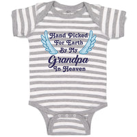 Baby Clothes Hand Picked for Earth by My Grandpa in Heaven Baby Bodysuits Cotton
