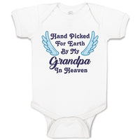 Baby Clothes Hand Picked for Earth by My Grandpa in Heaven Baby Bodysuits Cotton