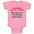 Baby Clothes Handle Care My Grandma's Crazy & I'M Afraid Tell You!!! Cotton