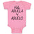 Baby Clothes Hola Abuela Y Abuelo Baby Bodysuits Boy & Girl Cotton