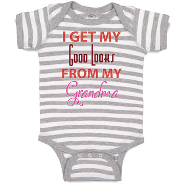 Baby Clothes I Get My Good Looks from My Grandma Baby Bodysuits Cotton