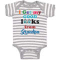 Baby Clothes I Get My Good Looks from My Grandpa Baby Bodysuits Cotton