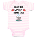 Baby Clothes I Have The Best Nonna Ever Baby Bodysuits Boy & Girl Cotton