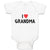 Baby Clothes I Love Grandma Baby Bodysuits Boy & Girl Newborn Clothes Cotton