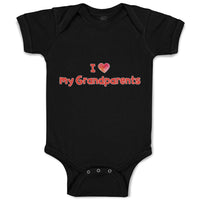 Baby Clothes I Love My Grandparents Baby Bodysuits Boy & Girl Cotton