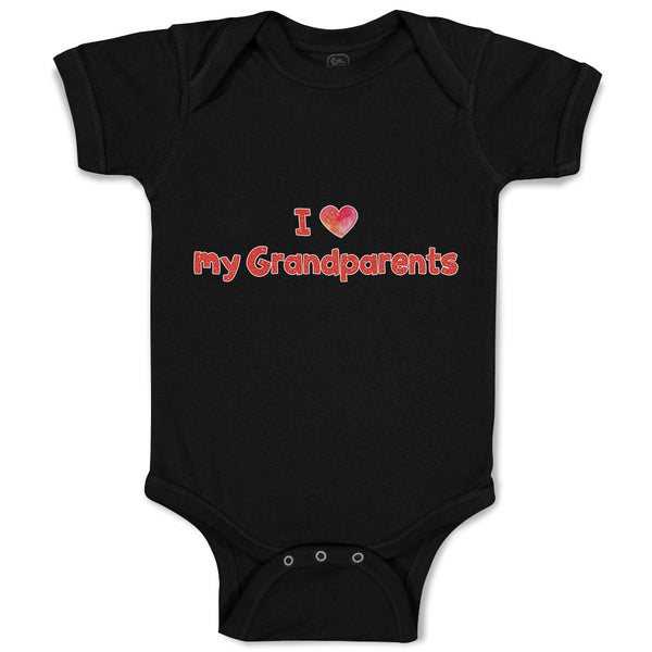 Baby Clothes I Love My Grandparents Baby Bodysuits Boy & Girl Cotton