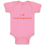Baby Clothes I Love My Grandparents Baby Bodysuits Boy & Girl Cotton