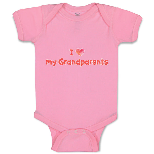 Baby Clothes I Love My Grandparents Baby Bodysuits Boy & Girl Cotton