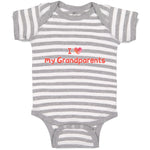 Baby Clothes I Love My Grandparents Baby Bodysuits Boy & Girl Cotton