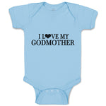 Baby Clothes I Love My Godmother Baby Bodysuits Boy & Girl Cotton