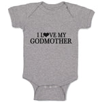 Baby Clothes I Love My Godmother Baby Bodysuits Boy & Girl Cotton