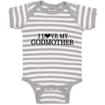 Baby Clothes I Love My Godmother Baby Bodysuits Boy & Girl Cotton