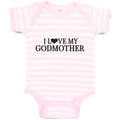 Baby Clothes I Love My Godmother Baby Bodysuits Boy & Girl Cotton