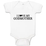 Baby Clothes I Love My Godmother Baby Bodysuits Boy & Girl Cotton