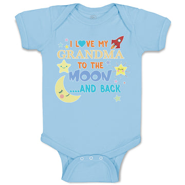 Baby Clothes I Love My Grandma to The Moon and Back Baby Bodysuits Cotton