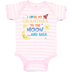 Baby Clothes I Love My Grandma to The Moon and Back Baby Bodysuits Cotton
